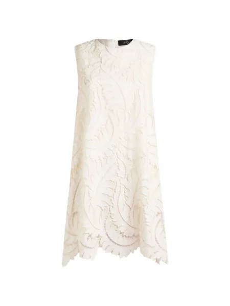 Rochie mini Etro în linie A alb