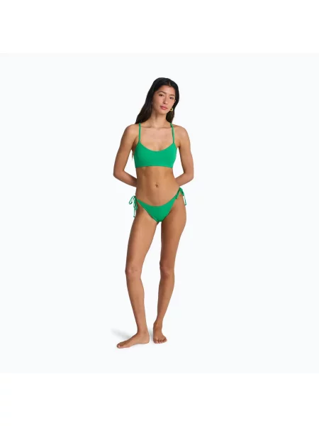 Góra od stroju kąpielowego Billabong Sol Searcher Lace Up Trilet zielony