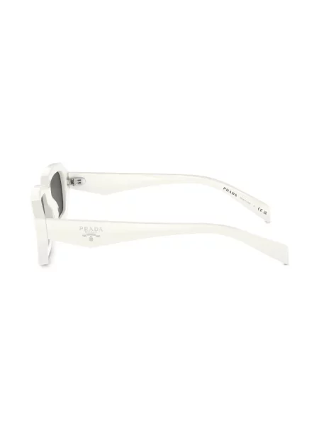 Okulary przeciwsłoneczne Prada Eyewear z autografem białe