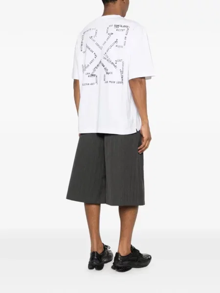 Tricou Off-white scurt alb