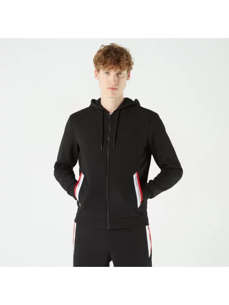 Толстовка на молнии Lacoste черная