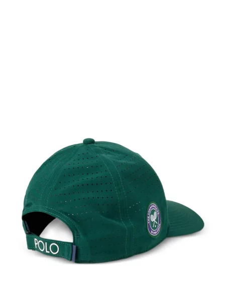 Șapcă Polo Ralph Lauren cu broderie alergare de in alb