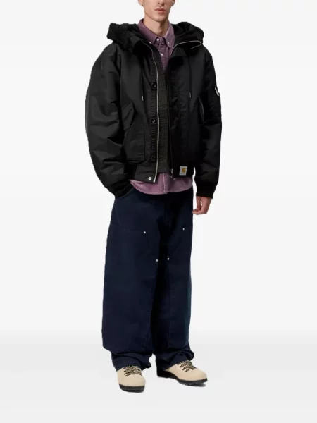 Geacă Carhartt Wip cu glugă negru
