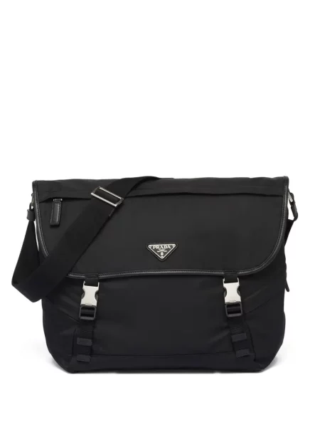 Geantă Prada cu cataramă negru