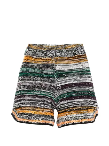 Pantaloni scurți Miista cu dungi negru