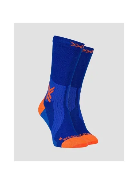 Ponožky X-Socks Run Perform Warm Crew twyce blue/orange modré