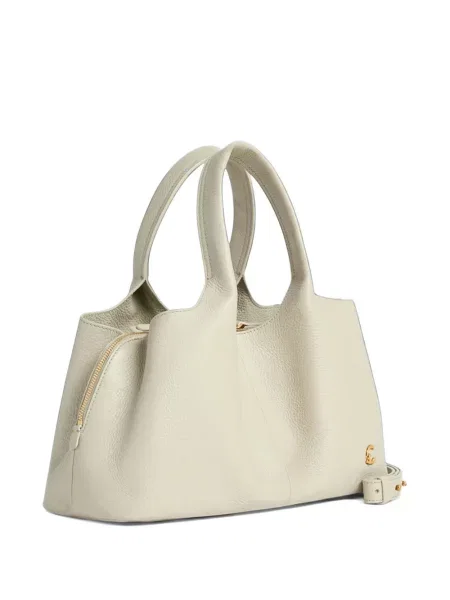 Geantă shopper Coccinelle din piele alb