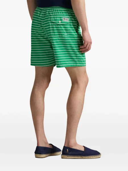 Tricou polo Polo Ralph Lauren cu glugă cu blană cu broderie roșu