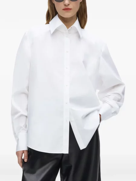 Koszula Karl Lagerfeld popelinowa biała