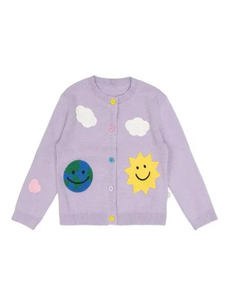 Kardigan dziecięcy Stella Mccartney fioletowy