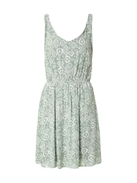 Hailys Rochie de vară verde deschis alb