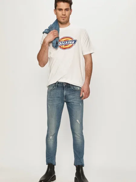 Короткая футболка Dickies с коротким рукавом белая