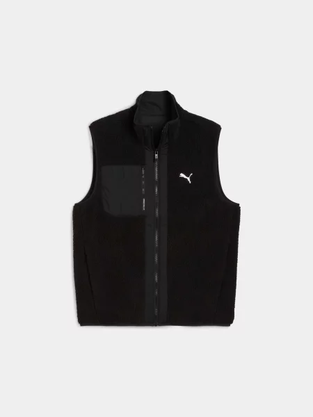 Жилет з утеплювачем PUMA Reversible Sherpa Vest комбінований верх чорний