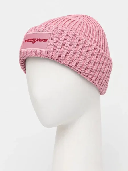 Čiapka Tommy Jeans ružová