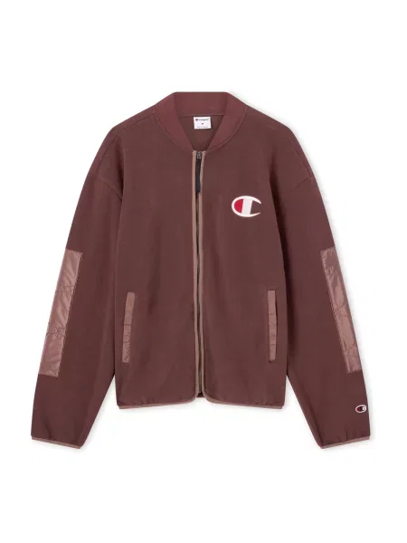 Champion Jachetă fleece ciocolatiu