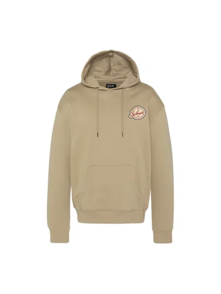 Bluza z kapturem Schott Nyc z kapturem beżowa