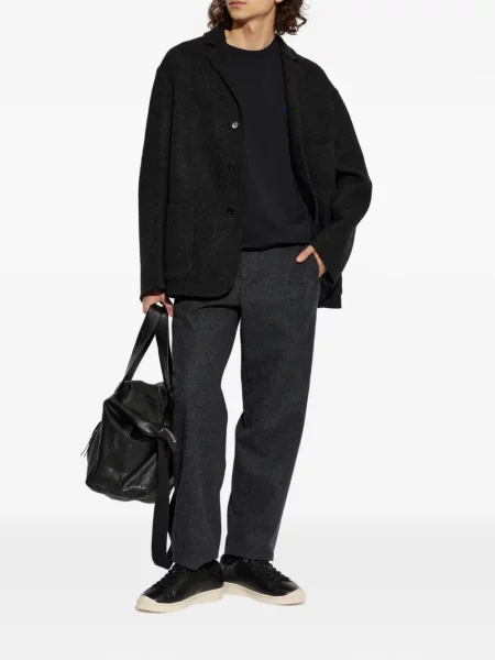 Pantaloni Jil Sander de lână gri