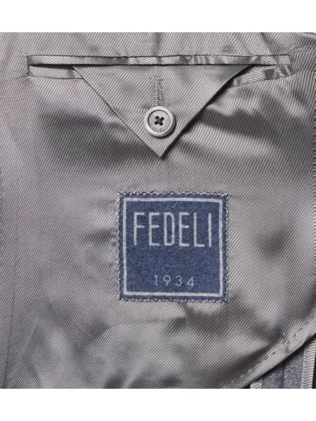 Sacou Fedeli din cașmir gri