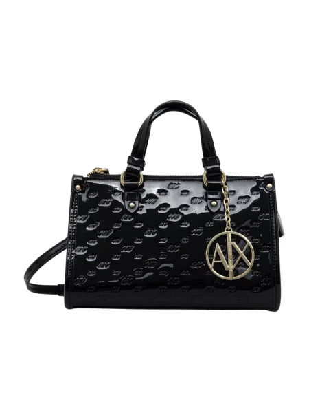 Armani Exchange torebka crossbody z imitacji skóry czarna