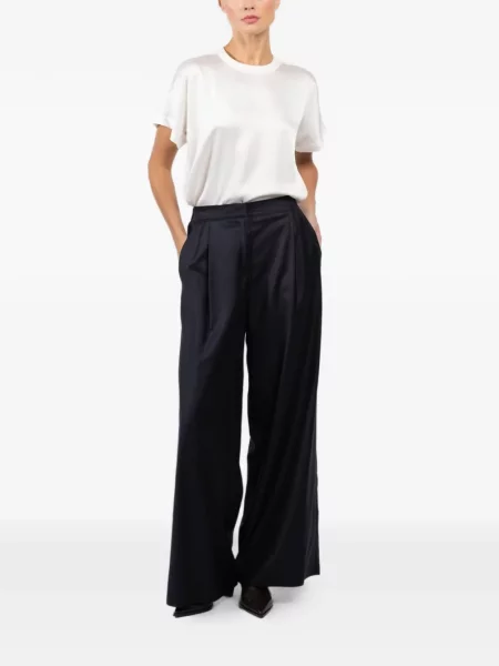 Pantaloni Dusan plisate albastru