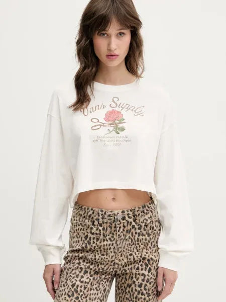 Majica z dolgimi rokavi bež