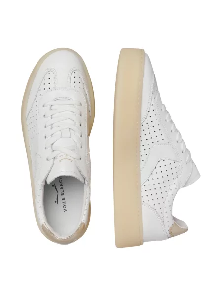 Sneakersy Voile Blanche skórzane białe