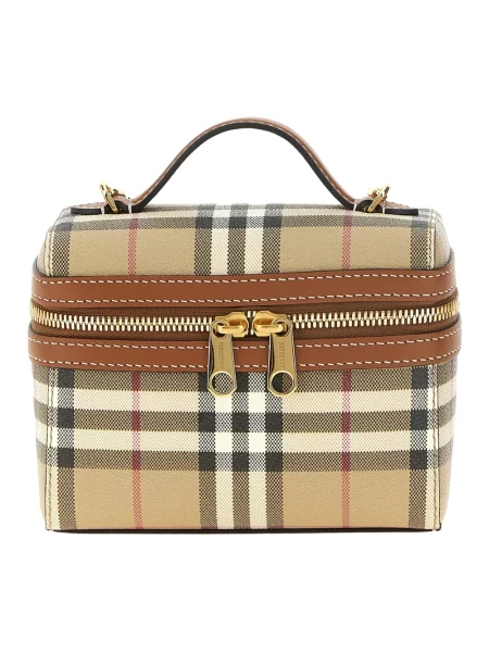 Torebka Burberry w kratę beżowa