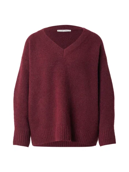 Abercrombie & Fitch Pulover burgundy roșu