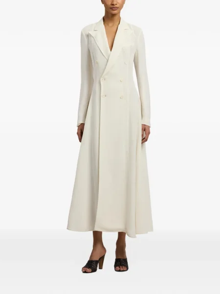 Sukienka midi Ralph Lauren Collection do kolan dwurzędowa garniturowa