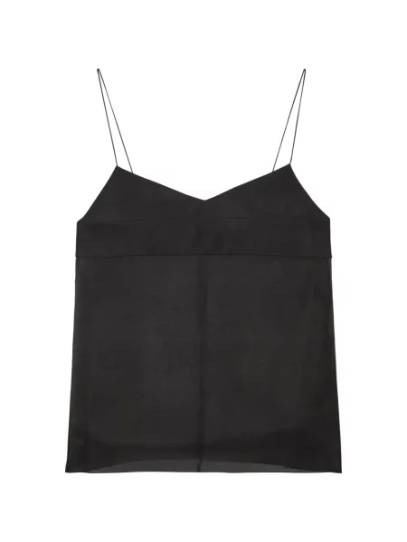 Top Voranida cu decolteu în V negru