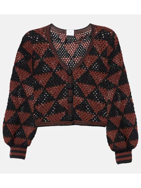 Kardigan Anna Kosturova brązowy