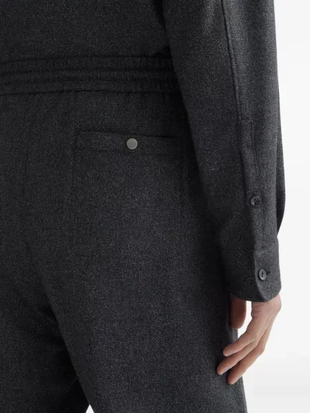 Pantaloni Agnona de flanelă gri