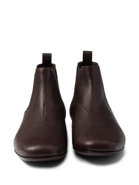 Botine chelsea Prada din piele maro