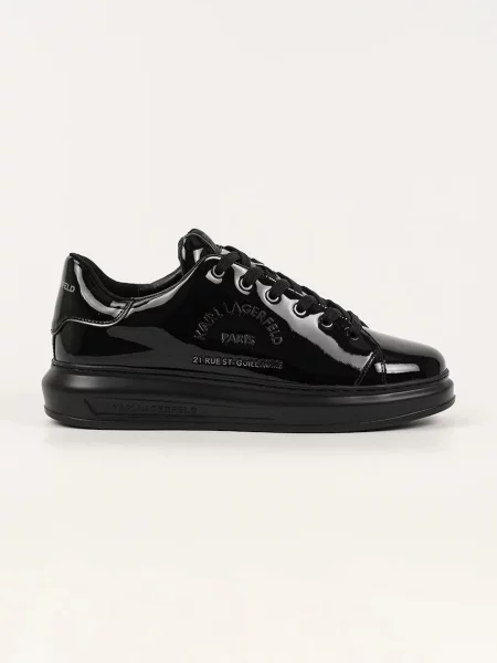 Sneakerși Karl Lagerfeld din piele negru