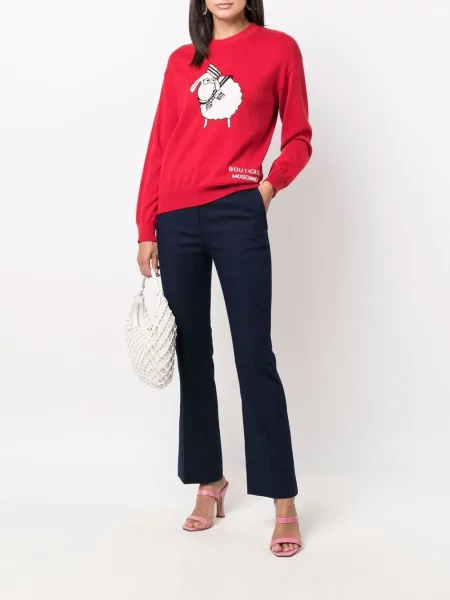 Kelnės Boutique Moschino įsiliepsnojo mėlyna