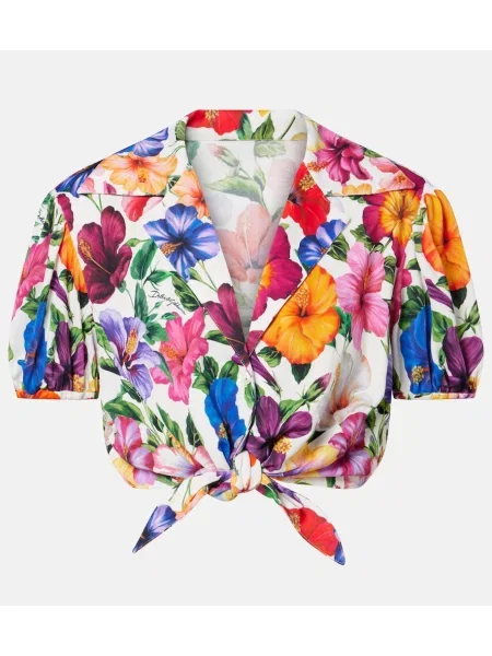 Decupat top Dolce&gabbana cu model floral