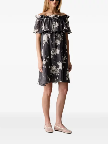 Rochie mini Marc O'polo cu model floral cu imagine gri