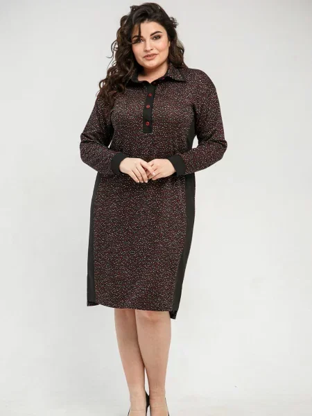 Сукня міді All Posa вовна/віскоза червоний