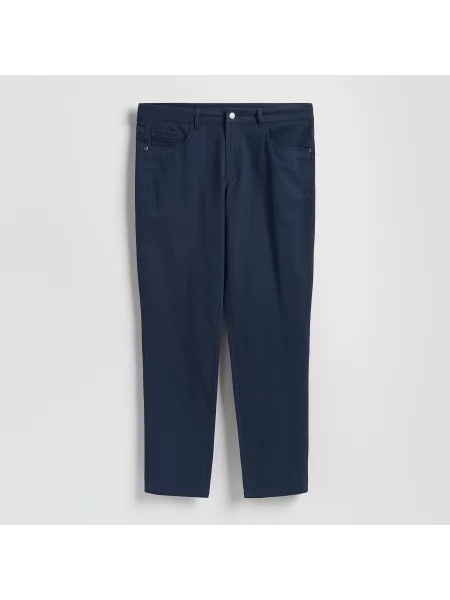 Reserved kalhoty slim fit tmavomodrá