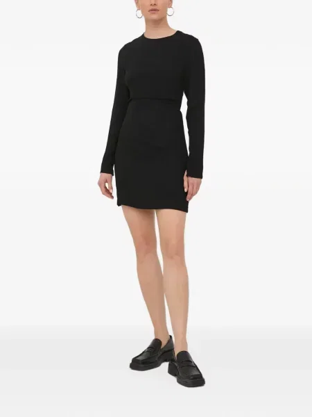 Lung rochie mini Herskind cu legături negru