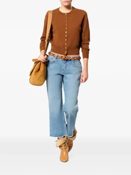 Cardigan Isabel Marant de lână maro