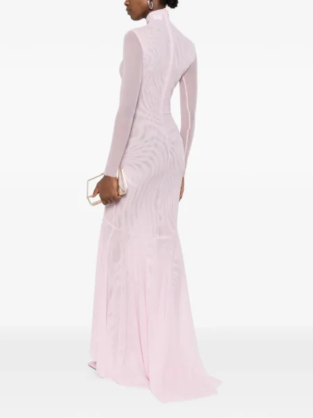 Rochie maxi Atu Body Couture lungă de costum roz