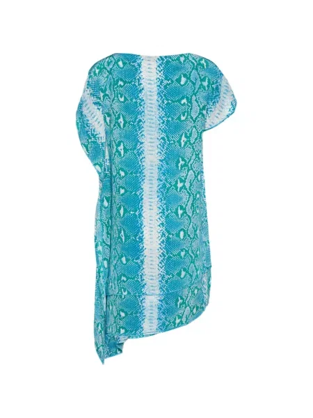 Rochie Joseph cu imagine cu model piele de șarpe albastru