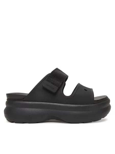 Pantofle Crocs na ramínka černé