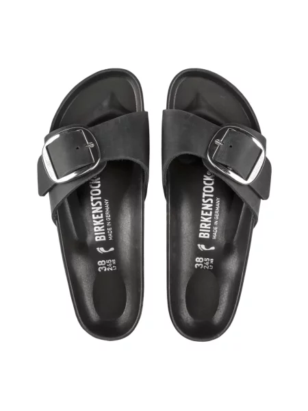 Klapki Birkenstock na sprzączkę czarne