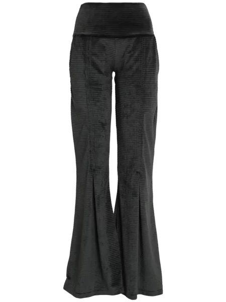 Pantaloni Amir Slama de catifea cord negru