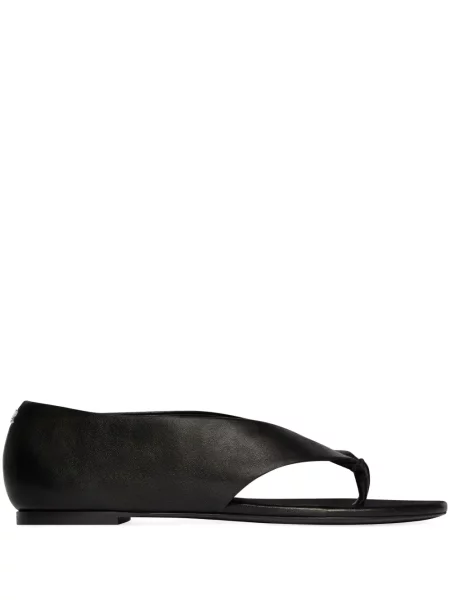 Sandale Courreges din piele negru