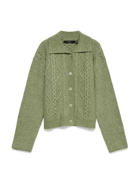 VERO MODA Geacă tricotată VMROBIN oliv