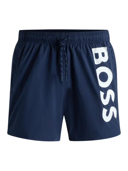 BOSS Szorty kąpielowe Octopus Granatowy niebieskie