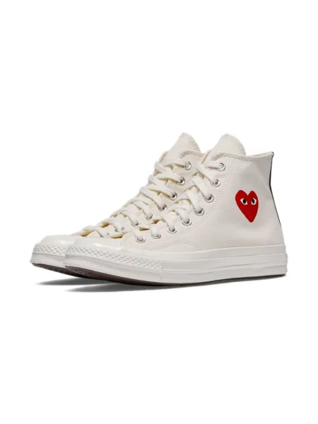 Sneakersy Comme Des Garcons Play w serca beżowe
